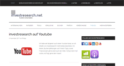 Desktop Screenshot of investresearch.net