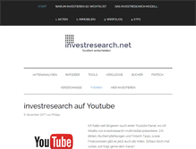 Tablet Screenshot of investresearch.net